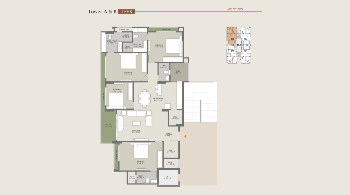Tower A & B